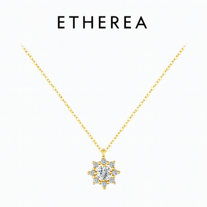 ETHEREA® 0.5 Carat Moissanite Snowflake Necklace